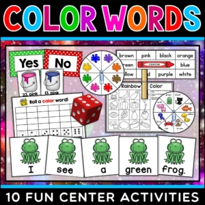 Color Words Centers
