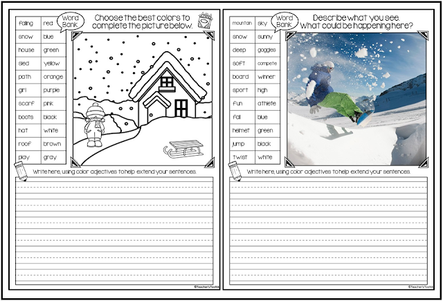 Click here for this winter write about the picture resource on TpT!