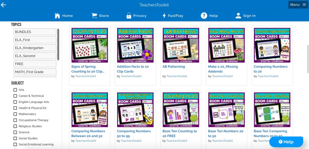 find boom cards in the boom learning store or on Teachers pay Teachers