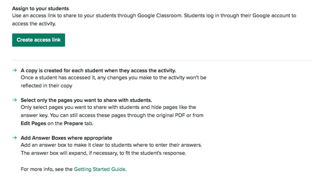 assign a digital resource through TpT using Google Classroom