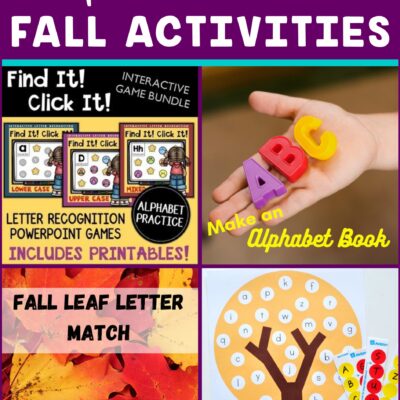 Alphabet Practice Activities for Fall