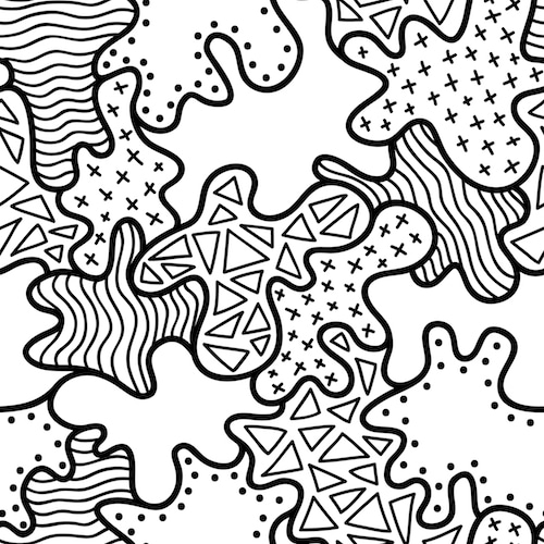 image of zentangle for teaching math patterns