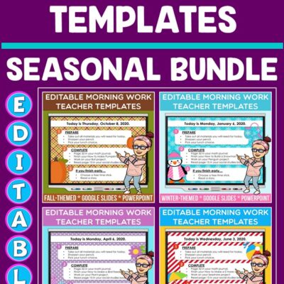 Morning Work Templates for All Seasons