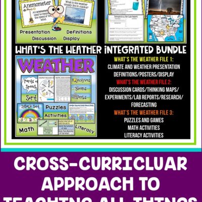 Teach Weather with Science, Math, & Literacy Activities